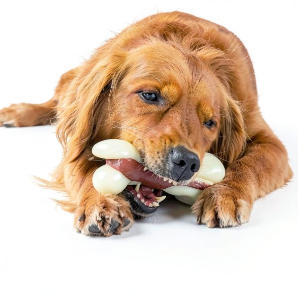 Tikaton Nylon Dog Chew Toy Beef Scent Durable Bone-1