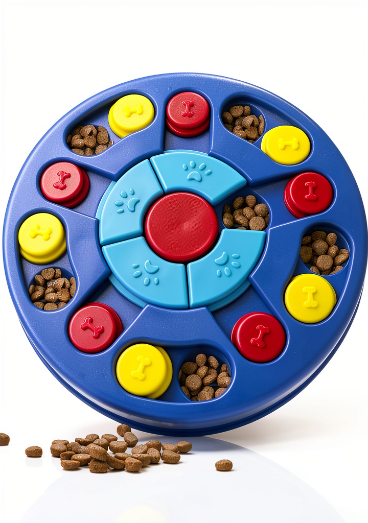 Yoboeew dog puzzle toy showing multiple game steps and treat compartments