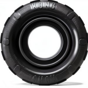 KONG Tires Durable Dog Chew Toy Natural Rubber-0