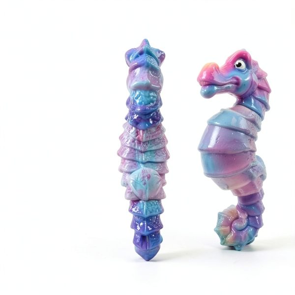 Jeefome Dog Chew Toy Tough Squeaky Seahorse Large Breed-3