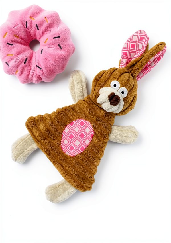 Volacopets Dog Chew Toys Squeaky Plush Puppy Teething-4