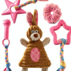 Volacopets Dog Chew Toys Squeaky Plush Puppy Teething-0