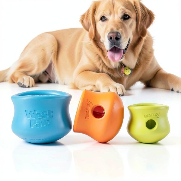 West Paw Durable Dog Chew Toy Interactive Treat Dispenser-4