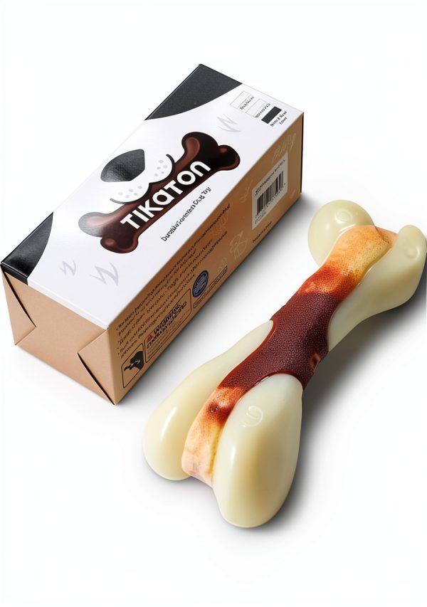 Tikaton Nylon Dog Chew Toy Beef Scent Durable Bone-2