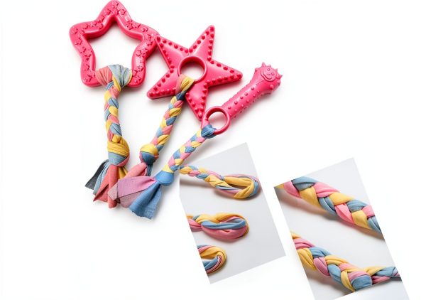 Volacopets Dog Chew Toys Squeaky Plush Puppy Teething-3