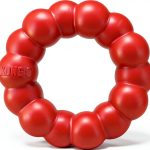KONG Dog Chew Toy Natural Rubber Ring Durable Pet Supplies-0