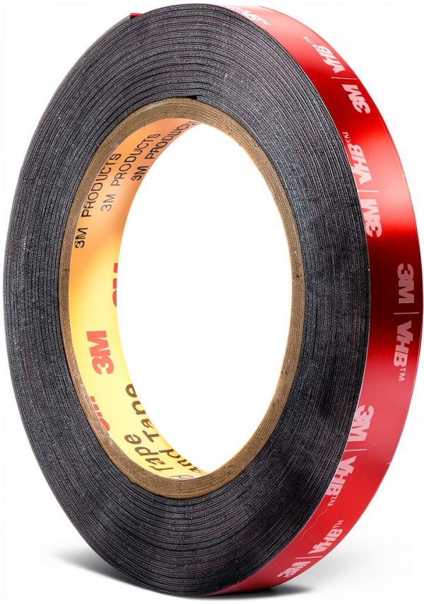 3M Double‑Sided Foam Tape 1/2" x 15ft Grey-0