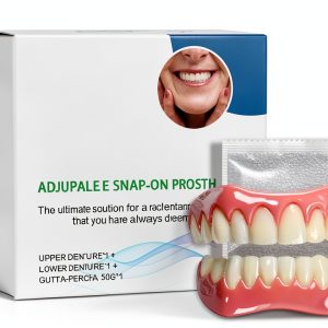 Adjustable Snap On Dentures Upper & Lower by EELHOE Prosthetic Kit-0
