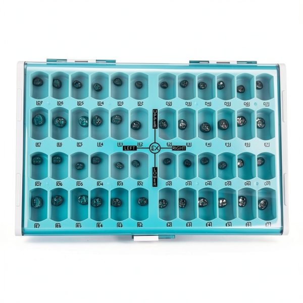 Dental Preformed Temporary Crown 48Pcs Stainless Steel by Kouyot-0