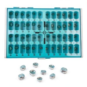 Dental Preformed Temporary Crown Vocadok Steel 48pcs Kids Adults-0