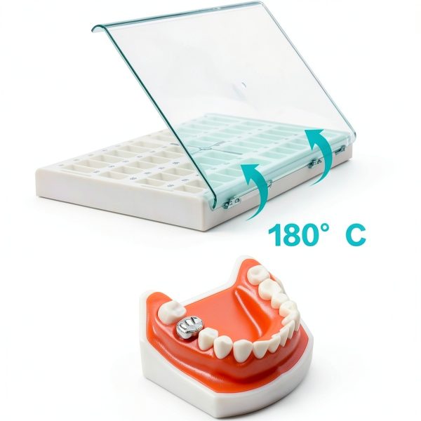 Dental Preformed Temporary Crown Vocadok Steel 48pcs Kids Adults-4