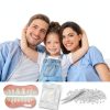 Snap on Veneers Teeth TOWAVE Temporary Dentures Natural Comfortable-5