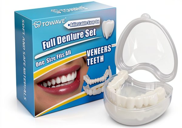 Temporary Veneers Teeth for Women and Men, Temporary Tooth Replacement Kit, Nature and Comfortable-0
