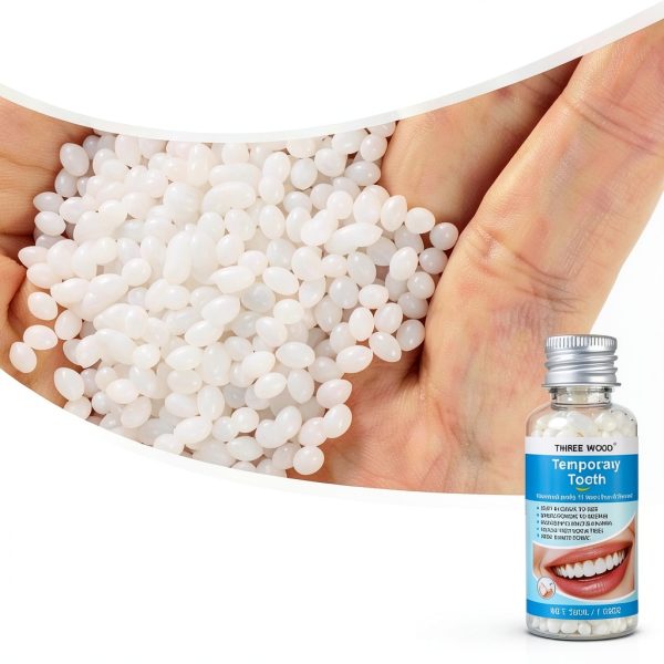 DIY Thermal Beads Temporary Kit Three Wood White 1 Fl Oz Tooth Fill-4