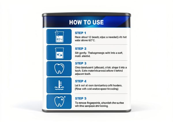 DIY Thermal Beads Temporary Kit Three Wood White 1 Fl Oz Tooth Fill-3
