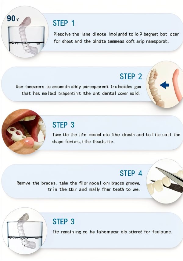 Temporary Veneers Kit TOWAVE Pair – Natural Look, Custom Fit-6