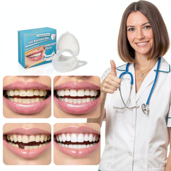 Temporary Veneers Teeth for Women and Men, Temporary Tooth Replacement Kit, Nature and Comfortable-4