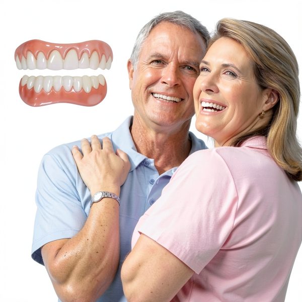 Snap on Veneers Teeth TOWAVE Temporary Dentures Natural Comfortable-6