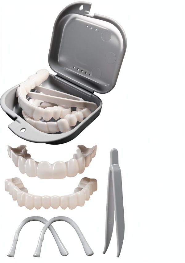 Temporary Veneers Kit AOLKILD Upper Lower Tooth Replacement Natural-0