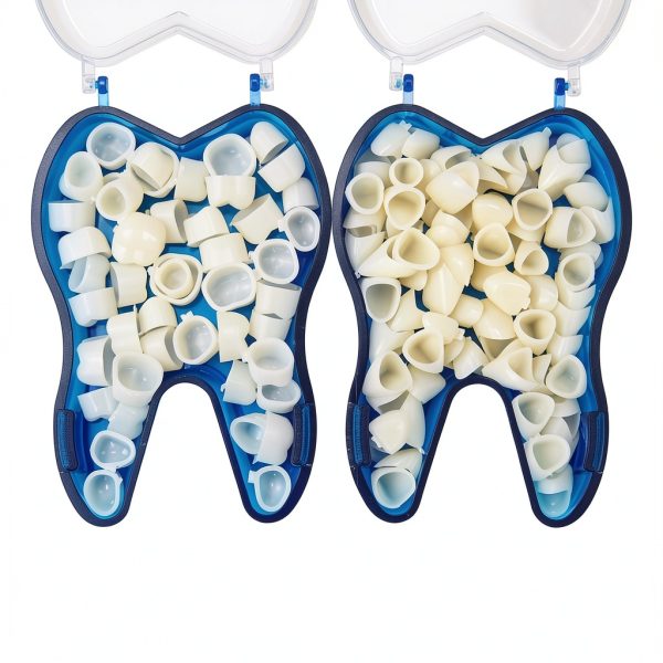 Dental Teeth Temporary Crown Kit Oral Teeth Whitening Protecting Molar Veneers Front & Molar Posterior(2 Boxes)-0