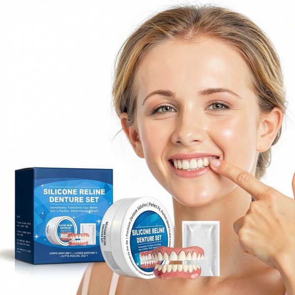 Upper and Lower Teeth Veneer for Men and Women Natural Shade Silicone-3