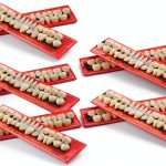 Nuanchu 280 Pcs False Teeth Acrylic Resin Denture Replacement Fake Teeth 10 Sets Denture Tooth Kit Upper Lower Dental Materials 23 A2 for Halloween DIY Dental Education Teeth Teaching Model-0